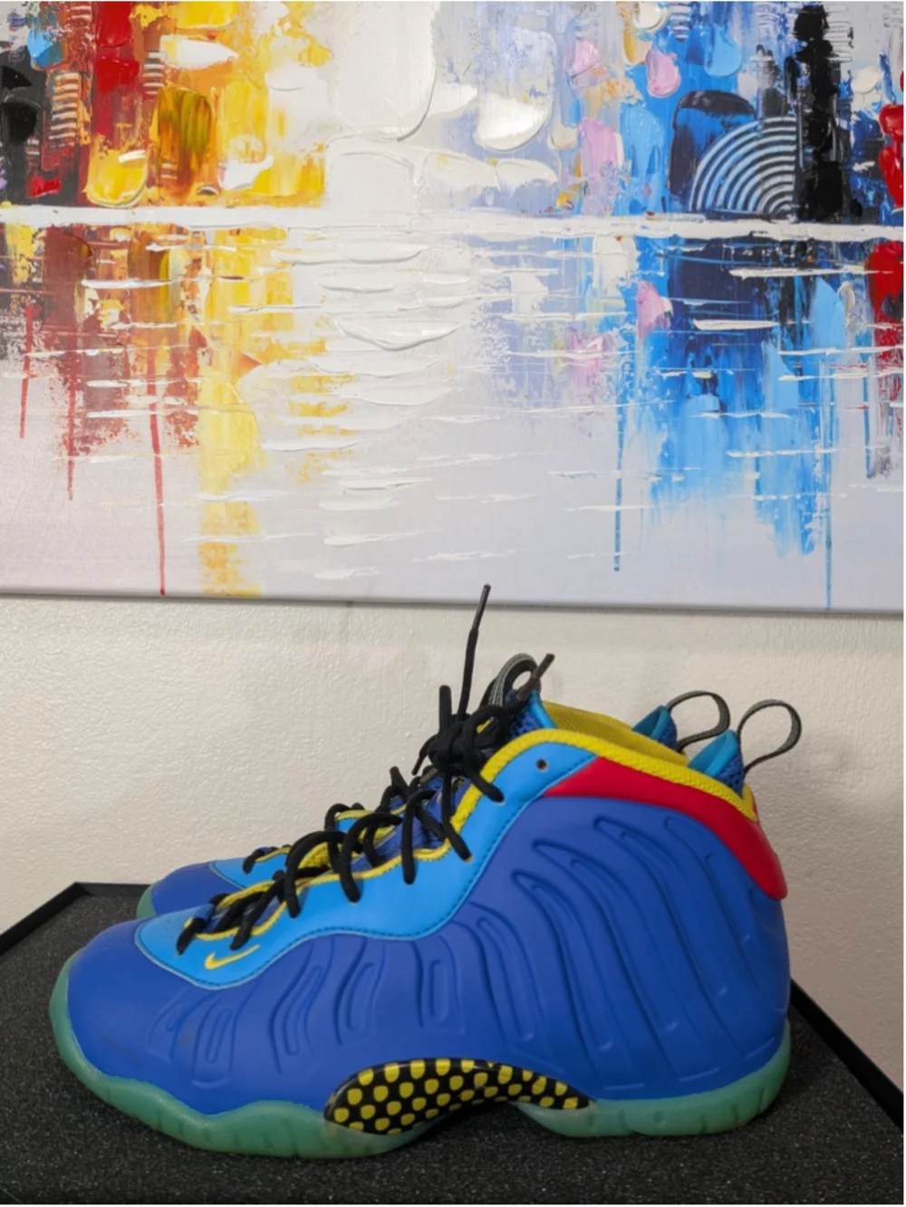 Nike Air Little Foam Posite One Game Multicolor DQ0376-400 Kids Size 6Y